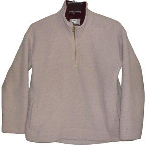 Old Navy 1/2-Zip Pullover Womens Large Sherpa Mauve Plum Pink jacket shirt